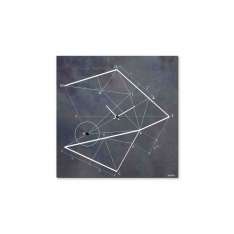 Zegar ścienny płytowy Designobject.it TIME LINE BLACK STEEL