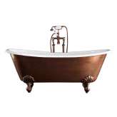 Wanna żeliwna wolnostojąca Devon&Devon Admiral COPPER EFFECT