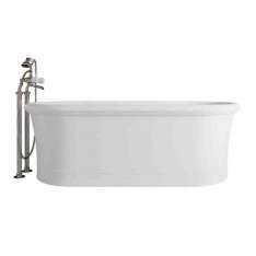 Wanna wolnostojąca owalna White Tec Plus Devon&Devon CELINE WHITE