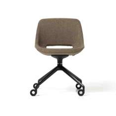 Krzesło biurowe z tkaniny z podstawą 4-Spoke na kółkach Diemme Clea