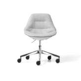 Krzesło biurowe z tkaniny z podstawą 5-Spoke na kółkach Diemme Eon
