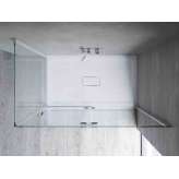 Prostokątny, bardzo płaski brodzik Disenia Catino