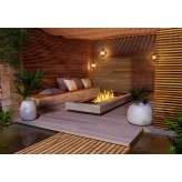 Stołowy kominek na bioetanol do zabudowy EcoSmart Fire LINEAR CURVED 65