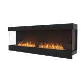 Stalowy wkład kominkowy na bioetanol z szybą panoramiczną EcoSmart Fire FLEX 86BY