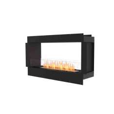 Dwustronny stalowy wkład kominkowy na bioetanol z szybą panoramiczną EcoSmart Fire FLEX 50DB