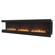 Stalowy wkład kominkowy na bioetanol z szybą panoramiczną EcoSmart Fire FLEX 122LC