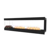 Stalowy wkład kominkowy na bioetanol z szybą panoramiczną EcoSmart Fire FLEX 104PN BXL