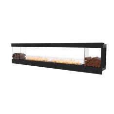 Stalowy wkład kominkowy na bioetanol z szybą panoramiczną EcoSmart Fire FLEX 140PN BX2