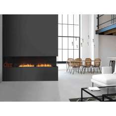 Stalowy wkład kominkowy na bioetanol z szybą panoramiczną EcoSmart Fire FLEX 104RC BXL