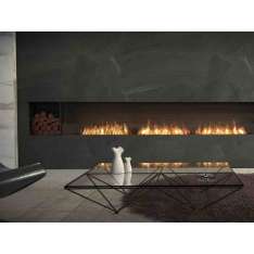 Stalowy wkład kominkowy na bioetanol z szybą panoramiczną EcoSmart Fire FLEX 158SS BX2