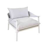 Fotel ogrodowy aluminiowy z podłokietnikami Emu Terramare