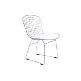 Poduszka Krzesło Net | chrom - biała