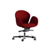 Krzesło biurowe z tkaniny tapicerowanej z regulacją wysokości i podłokietnikami Ersa Likha