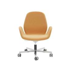 Obrotowy fotel biurowy z tkaniny z podstawą 5-Spoke z podłokietnikami Ersa Magnolia