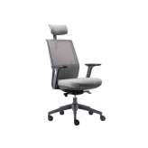 Obrotowy fotel biurowy z tkaniny z zagłówkiem Ersa Opia
