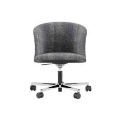 Krzesło biurowe z tkaniny z regulacją wysokości i podstawą 5-Spoke z podłokietnikami Ersa Premier