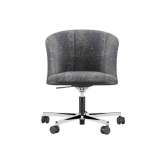 Krzesło biurowe z tkaniny z regulacją wysokości i podstawą 5-Spoke z podłokietnikami Ersa Premier