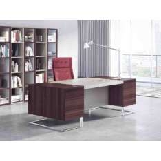 Skórzane biurko dla kierownika Estel Group Deck