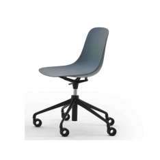 Krzesło biurowe z polipropylenu o regulowanej wysokości na kółkach Estel Group Shell