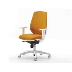 Krzesło biurowe z tkaniny tapicerowanej z podstawą 5-Spoke Estel Group FIRST