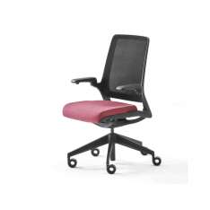 Tapicerowane krzesło biurowe z siatki z podstawą 5-Spoke na kółkach Estel Group SELF