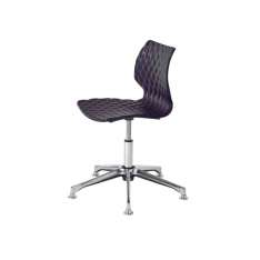 Obrotowe krzesło biurowe z tworzywa sztucznego z podstawą 5-Spoke Et al. Uni 558-DP