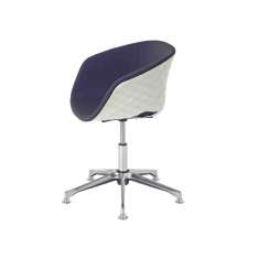 Krzesło biurowe z polipropylenu z podstawą 5-Spoke i podłokietnikami Et al. Uni-Ka 597M-DP