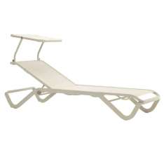 Leżak aluminiowy z oparciem Ethimo Ocean