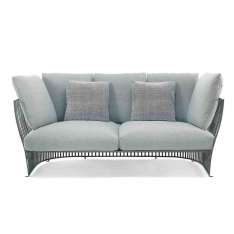 2-osobowa sofa ogrodowa z tkaniny i aluminium Ethimo Venexia