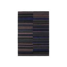 Ręcznie robiony wełniany dywan w paski Ethnicraft COBALT KILIM