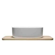 Pojedyncza umywalka Cristalplant® Ever Life Design Bounce COUNTER CRISTALPLANT