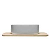 Pojedyncza umywalka Cristalplant® Ever Life Design Bounce COUNTER CRISTALPLANT