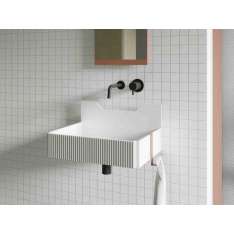 Umywalka Livingtec® do montażu na ścianie Ex.t Frieze TWO LINED