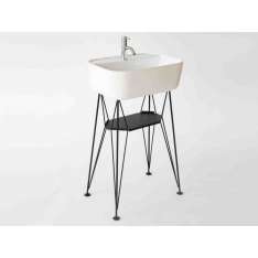 Prostokątna umywalka ceramiczna Console Ex.t GUS