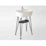 Prostokątna umywalka ceramiczna Console Ex.t GUS