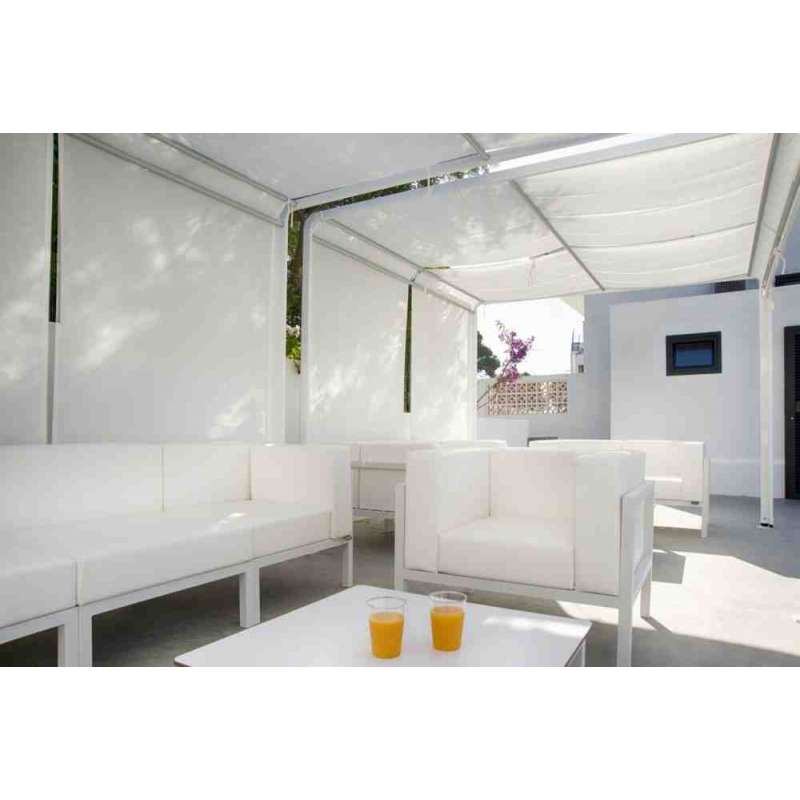 Ezpeleta Marine Aluminiowa sofa ogrodowa tapicerowana