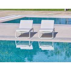 Leżak aluminiowy z możliwością układania w stosy Ezpeleta Vila