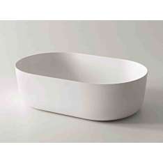Owalna umywalka nablatowa Ceramilux®. Falper CIOTOLA 59