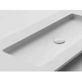 Umywalka Cristalplant® z wbudowanym blatem Falper EXTREME FLAT