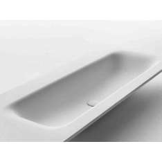 Umywalka Cristalplant® z wbudowanym blatem Falper FLAT SOFT