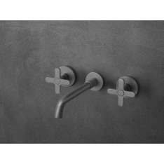 Bateria umywalkowa ścienna 3-otworowa Fantini Rubinetti Icona Classic