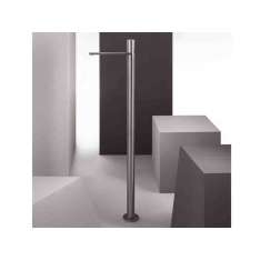 Stojąca, jednouchwytowa bateria umywalkowa ze stali nierdzewnej Fantini Rubinetti MILANO - 3336A/3036B