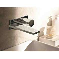 Bateria umywalkowa ścienna z płytką Fantini Rubinetti MILANO - D113A/E513B