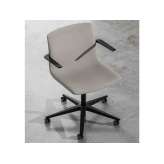 Krzesło biurowe z tkaniny z podstawą 5-Spoke na kółkach Fantoni POLIS
