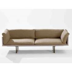 Sofa ogrodowa o konstrukcji aluminiowej z efektem drewnianym Fast Orizon