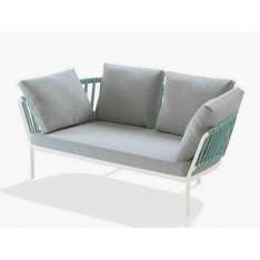 2-osobowa sofa ogrodowa z aluminium i tkaniny Fast Ria