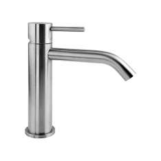 Bateria umywalkowa nablatowa jednouchwytowa ze stali nierdzewnej bez odpływu Fir Italia CleoSteel 48 - 4811300