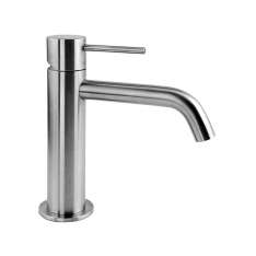 Bateria umywalkowa nablatowa jednouchwytowa ze stali nierdzewnej bez odpływu Fir Italia CleoSteel 48 - 4811700
