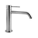 Bateria umywalkowa nablatowa jednouchwytowa ze stali nierdzewnej bez odpływu Fir Italia CleoSteel 48 - 4811800
