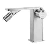 Bateria bidetowa nablatowa ze stali nierdzewnej Fir Italia LifeSteel 59 - 5921010